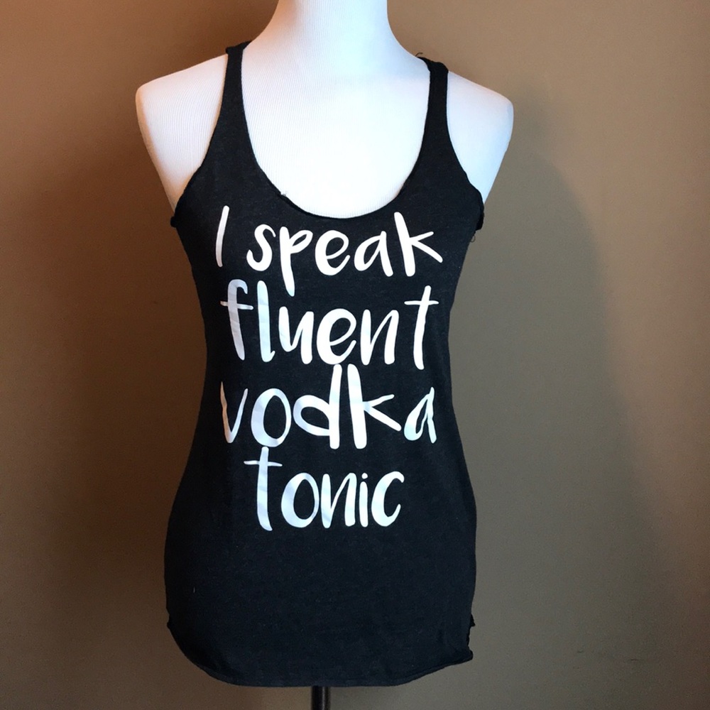Next Level vodka tonic racer back tank